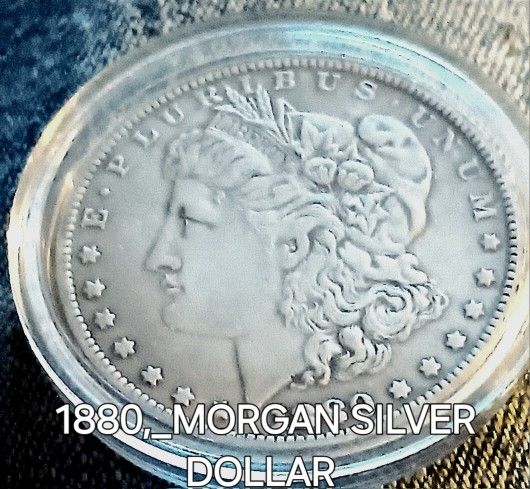 1880 MORGAN SILVER DOLLAR COIN