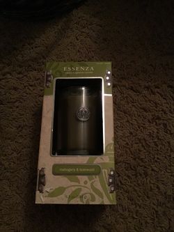 Mahogany and teakwood candle