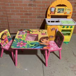 Dora Table And 2 Chairs 15$