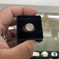 Cluster ring 10k 10grams size 12-1/2