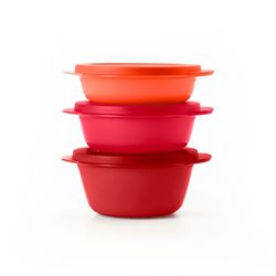 Tupperware Juego para el Microondas/ lonche CrystalWave