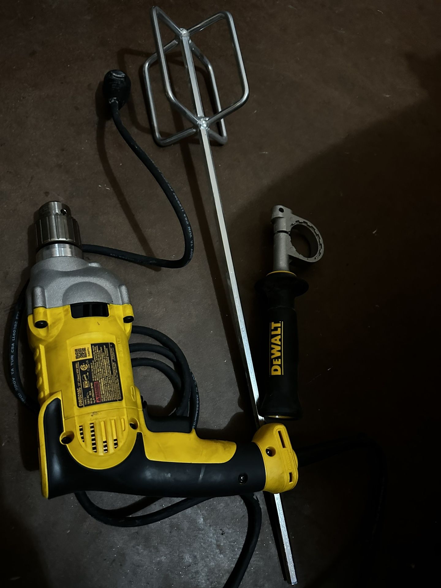 Dewalt Drill With Mixer 