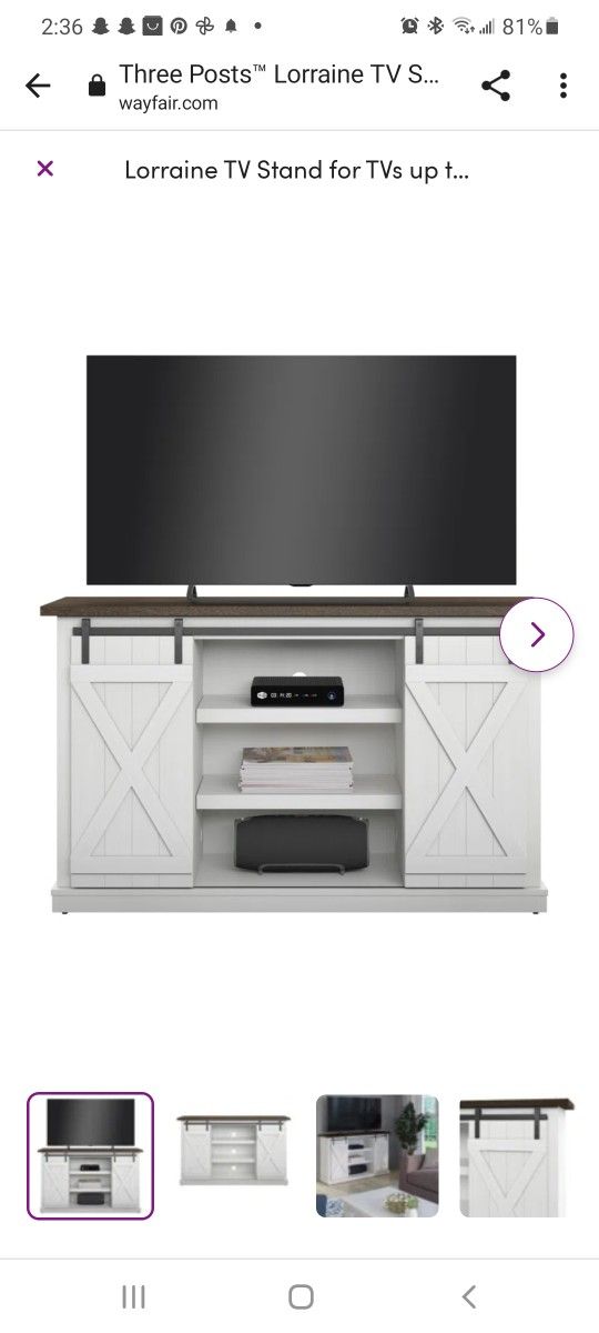 Lorraine TV Stand Up 60"