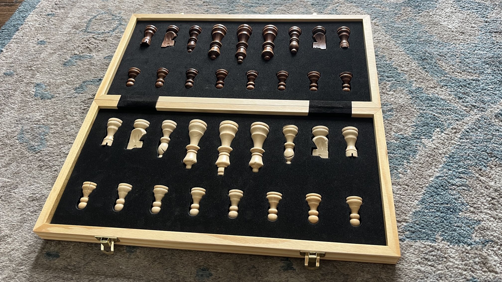 Wooden Chess Set – 15” Magnetic Board