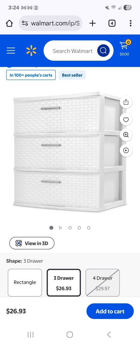 3 Drawer Storage Sterilite ( I Have 5 Total)