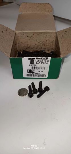M5 x 20 Socket Head Cap Screws