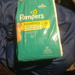 Pampers Newborn Swaddlers 31ct (X2)
