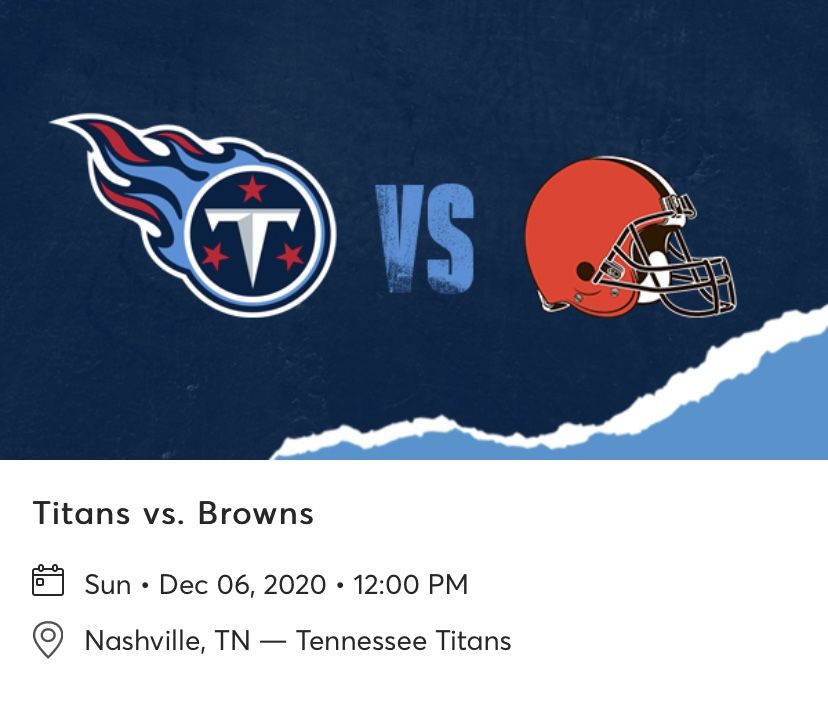 Titans Vs Browns