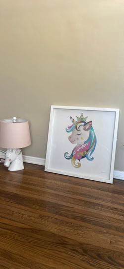 Unicorn Picture & Lamp