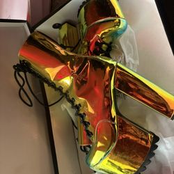 Rave/Club Platforms W/Matching Purse