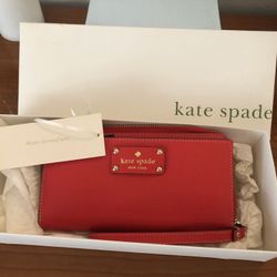 Beautiful Red Kate Spade Wallet 