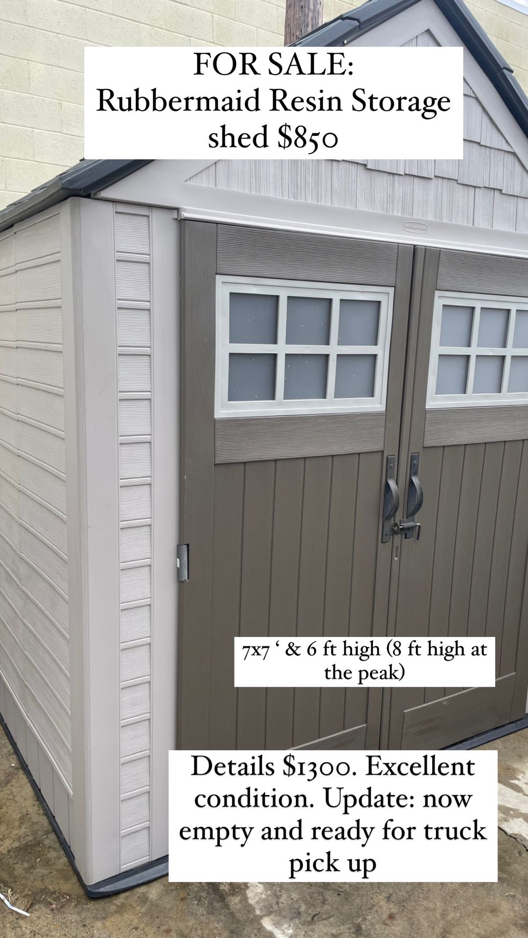 Rubbermaid Storage Shed 