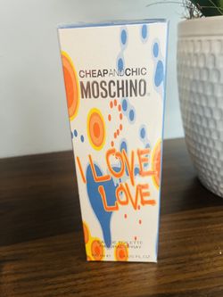 Moschino I Love Love perfume body oil #fragrance fragrance, body oil, Moschino, scented, perfume oil, playful design, colorful packaging, collectible