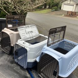 Small Dog Cat Rabbit Bunny Kennel Crate Carrier Like New 24" L by 14” W by 14” H $25 Each
