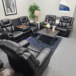 New  Sofa Set  With Usb Port Bluetooth Speaker $2899