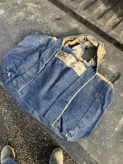 Blue denim accessory