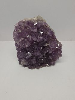 natural amethyst cluster geode, a violet variety of quartz over  3lbs