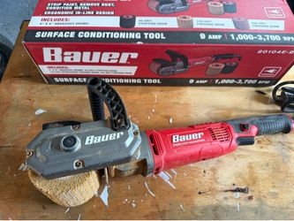 Bauer surface conditioning tool. Sander, stripper, surface conditioner.