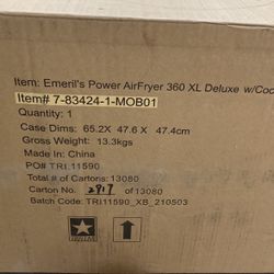 emerald power airfryer 360 XL Deluxe w/cookbook