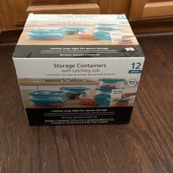 New $20 In Box Storage Containers With Lids Set