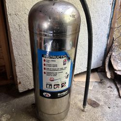 Badger stainless steel fire extinguisher