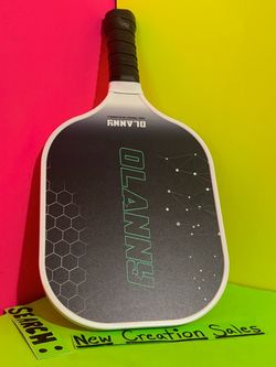 BRAND NEW High Quality OLANNY Green Pickleball Pickle Ball Paddle Single Honeycomb Core Racket Racquet Grip Sports Outdoor Indoor Paddle Only Gear