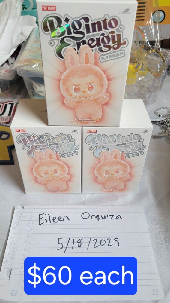 Labubu Big Into Energy Unopened Blind Box