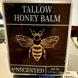 Tallow Honey Balm – Unscented (3.53 oz / 100g)