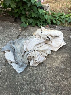 Two free fabric drop cloths