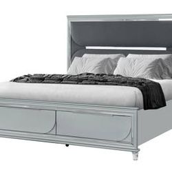 Silver King Bed