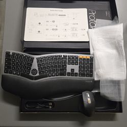 ProtoArc Ergonomic Wireless Keyboard and mouse / Open to trade
