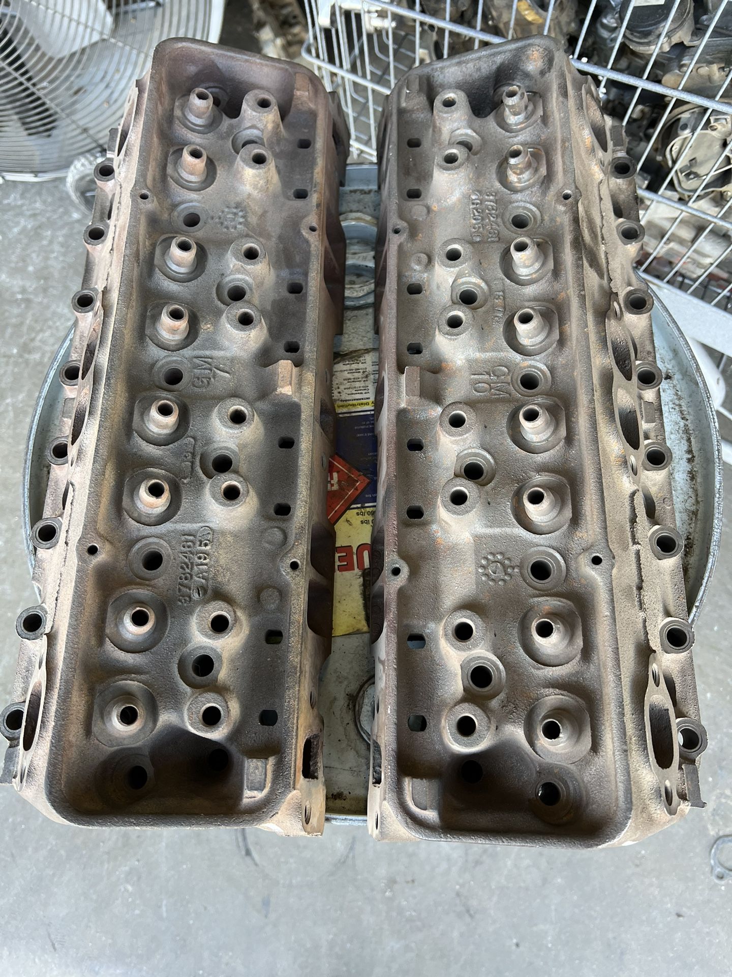 1965 Chevy 350 Double Hump 2.02 Corvette Cylinder Heads 