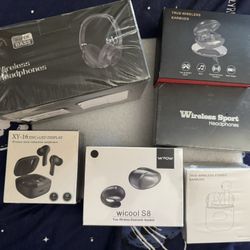 Wireless Earbuds & Headphones – Bluetooth 5.0+ – $5–10