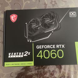MSI NVIDIA 4060 8GB VENTUS 2X BLACK OC (NEED GONE ASAP)