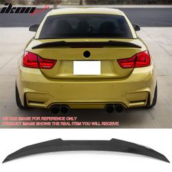 Fits 2014-2020 BMW 4-Series F83 M4 Convertible PSM Trunk Spoiler Gloss Black ABS