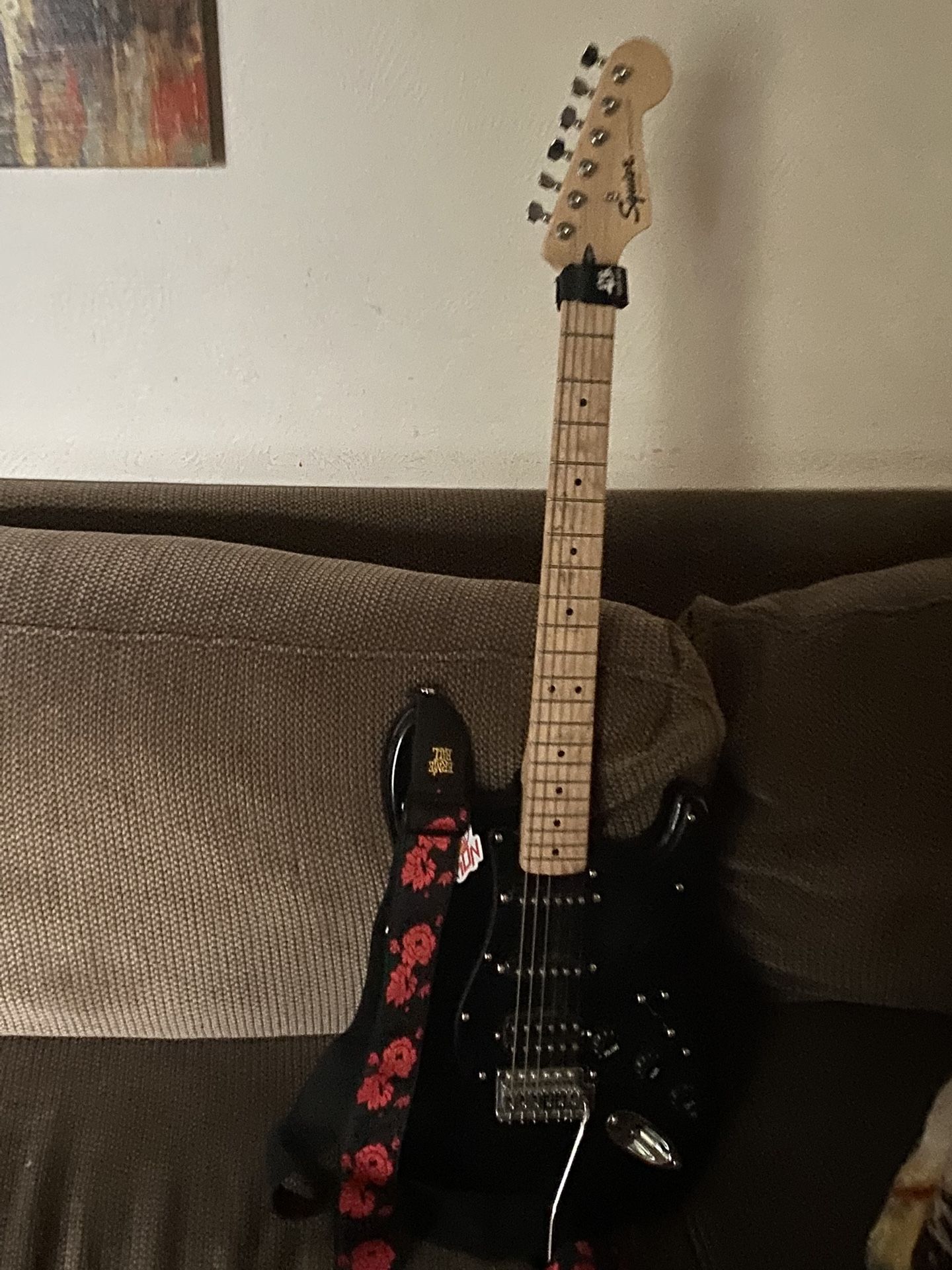 Black Squire Stratocaster
