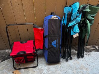 Camping Chair and Gear Lot – Ozark Trail