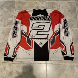 Vintage 90s Y2K Jeremy McGrath Motocross Youth Kids Alpine Stars DC Jersey AOP