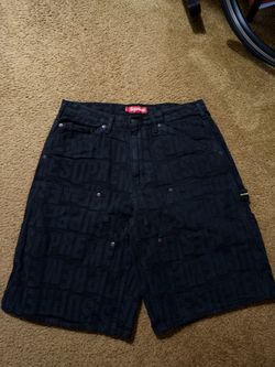 Supreme Repeat Jacquard Double Knee Denim Short