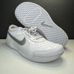 Nike White Zoom Court Lite 3 DH1042-101 Athletic Tennis Shoes Womens Sz US 9