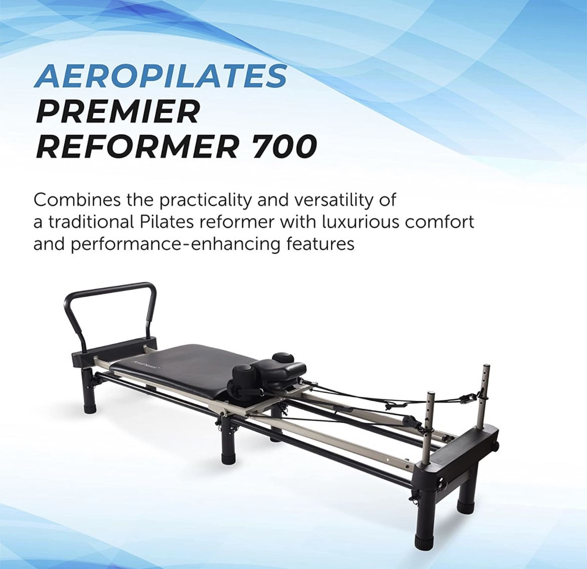 AeroPilates Premier Reformer 700 - Pilates Reformer Workout Machine for  Home Gym - Cardio Fitness Rebounder - Up to 300 lbs Weight Capacity for  Sale in Upland, CA - OfferUp