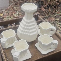 Modern Octagon Set Ceramic