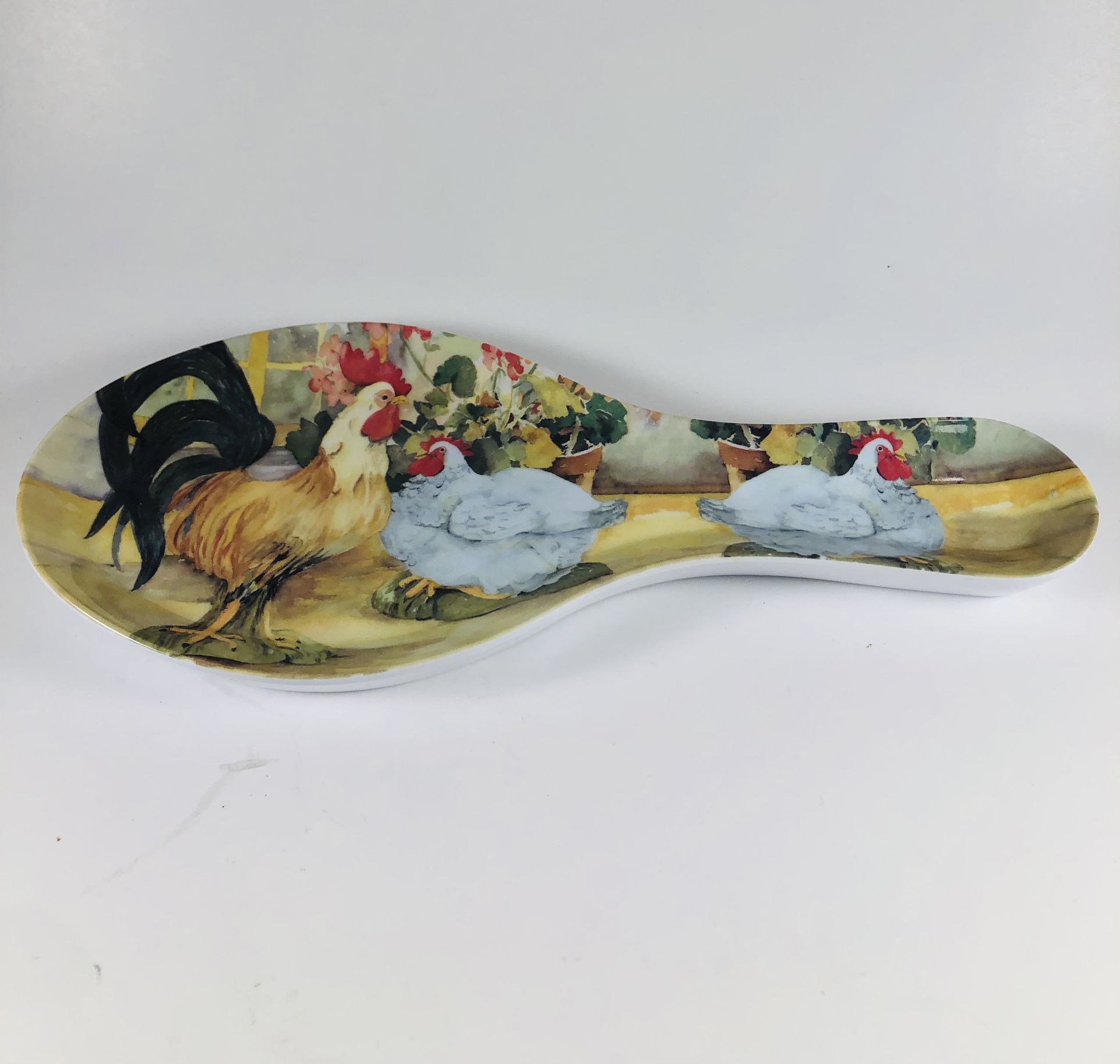 Rooster Spoon Rest By Melamine 