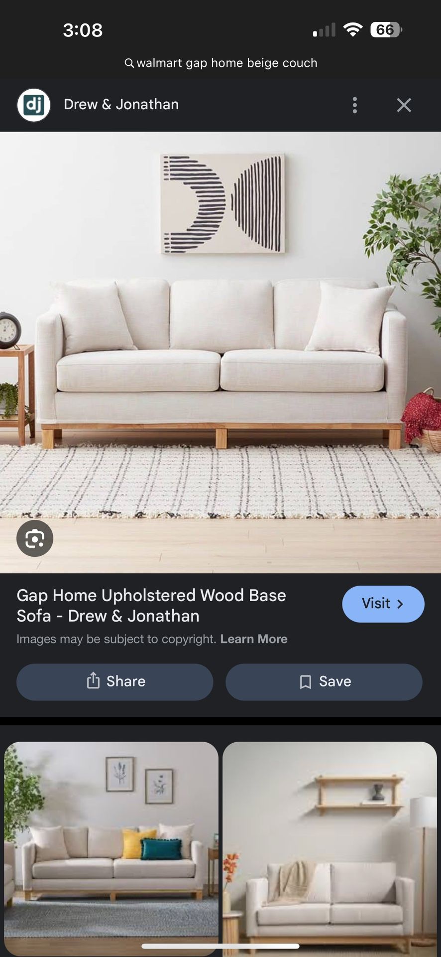 3 Seater Beige Couch
