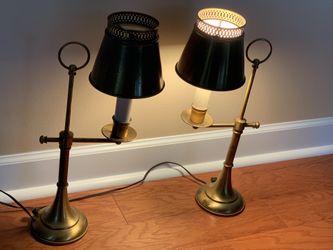 Two Brass Table Lamps