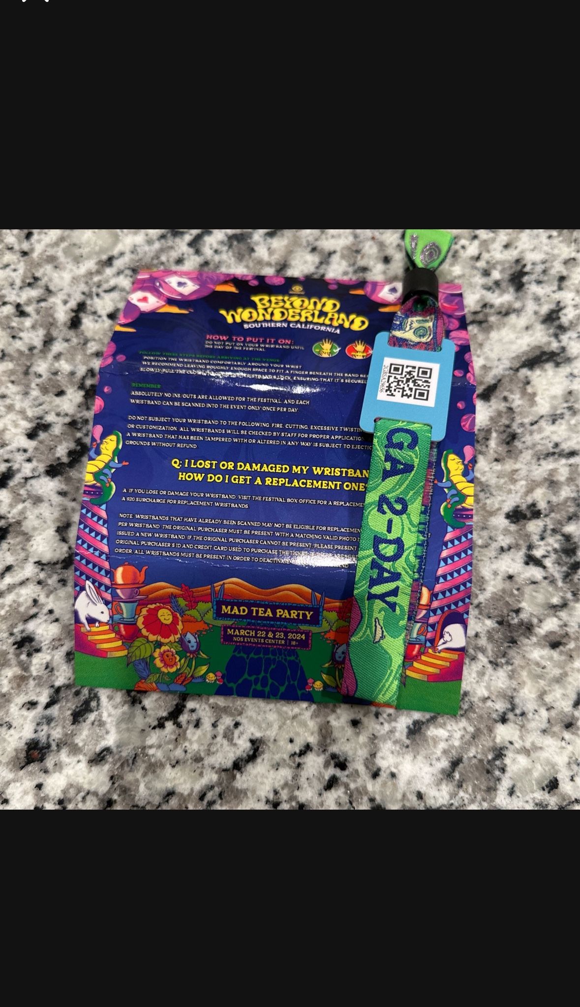 BEYOND WONDERLAND SOCAL 2 DAY GA PASS