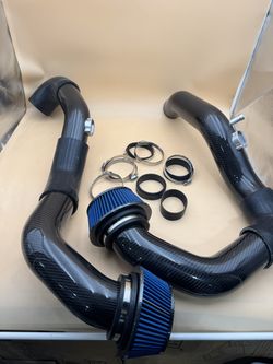 Dry Carbon Fiber Front Mount Intake Kit for BMW M3 M4 S55 F80 Forged Carbon