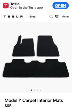 Tesla model Y floor mats 2021