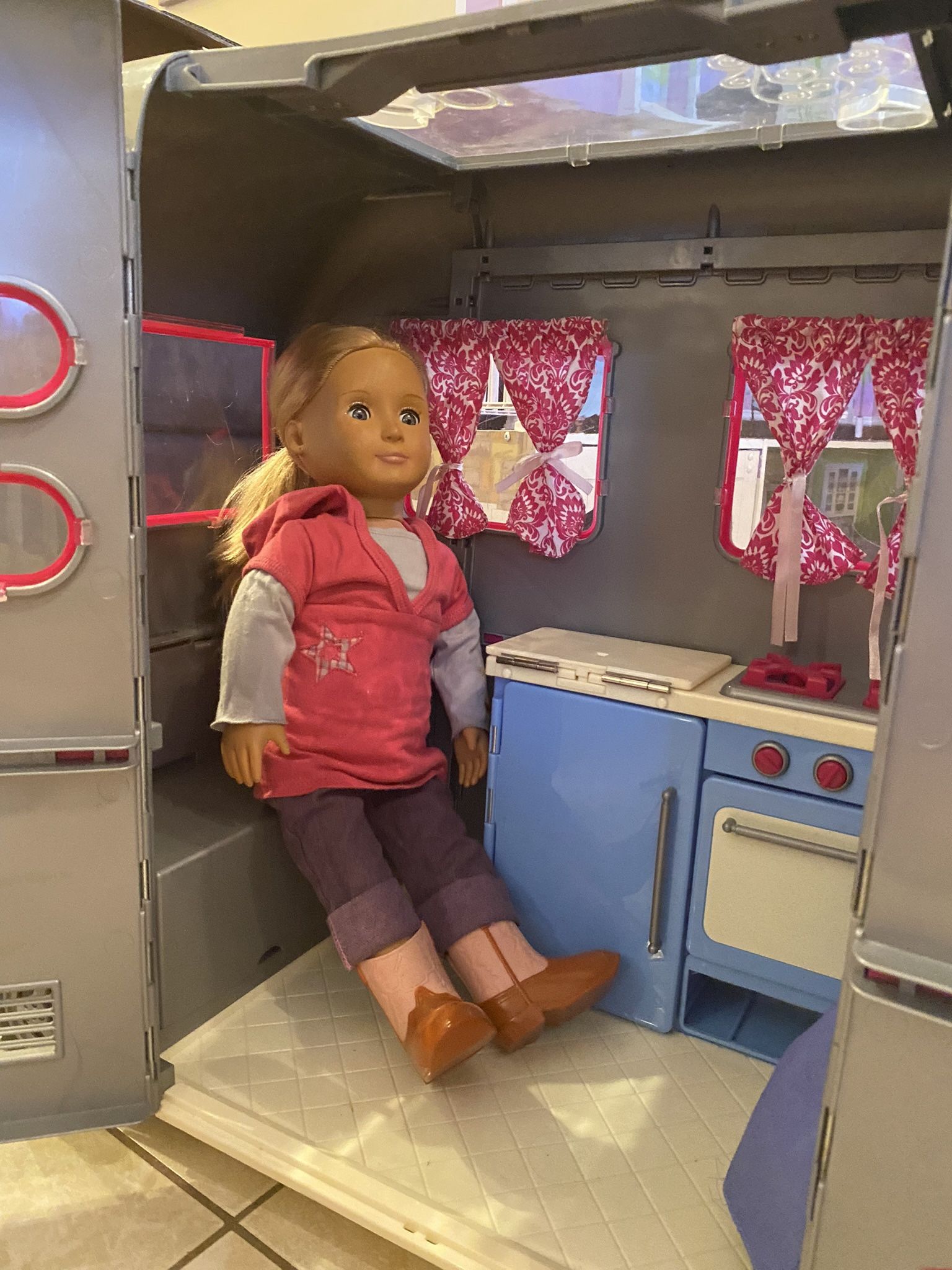 Our Generation AMERICAN GIRL Size DOLL & RV TRAILER - See My Other Items π