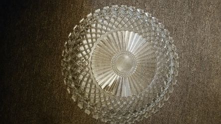 Large Lead Crystal Platter